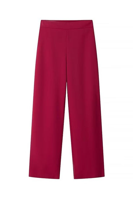 3 Colorway Solid Color Single Button Long Sleeve blazer Long Pants Casual Women 2 Piece Set