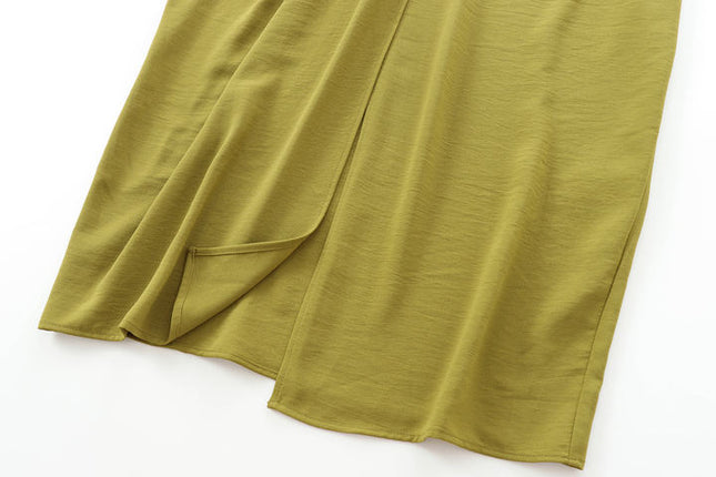 3 Colorway Solid Color Waist Hollow Out Crew Neck Sleeveless Casual Fashion Maxi Summer Dress for Ladies