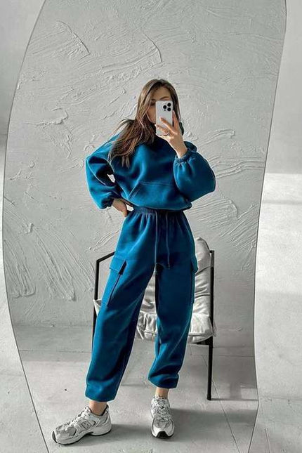 PASUXI Custom Ladies Spring Clothing New Fashion High Quality Sports Casual Pullover Hoodie Running Pants Sets