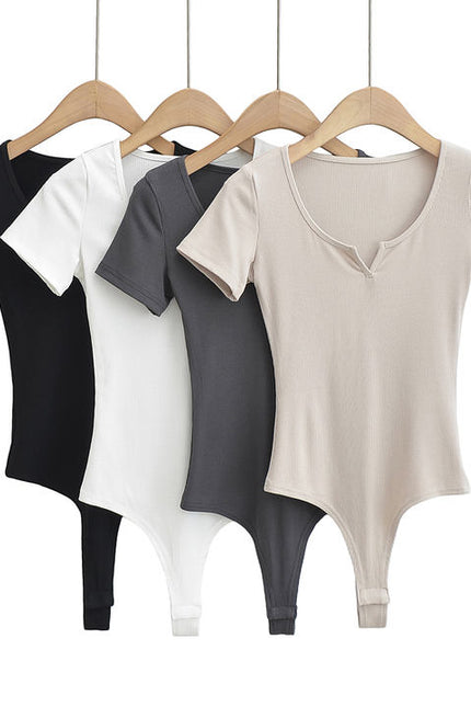 4 Colorway Solid Color Crew Neck Knitted Casual Fashion Modest Women One Piece Jumpsuit