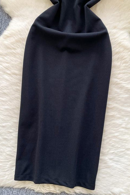 2025 New Off-shoulder Split Dress Slim Fit With Diamond Waist For Parties