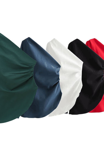 5 Colorway düz renk uzun kollu asimetrik tasarım kadınlar için rahat moda üst giyim bluz