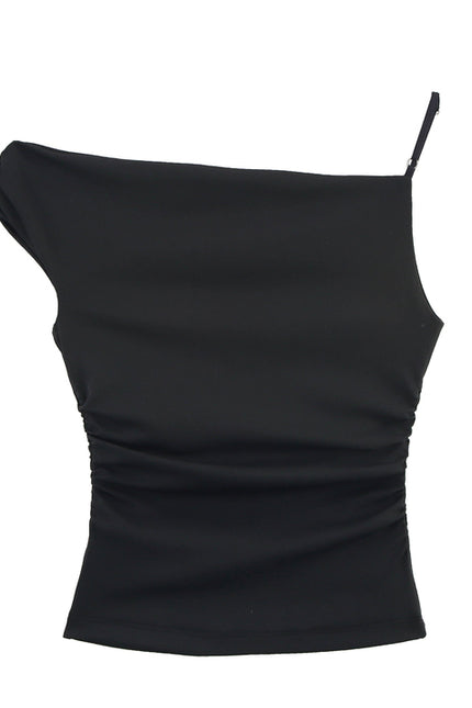 3 Colorway Solid Color Asymmetrical Design Casual Fashion Women's tank Tops