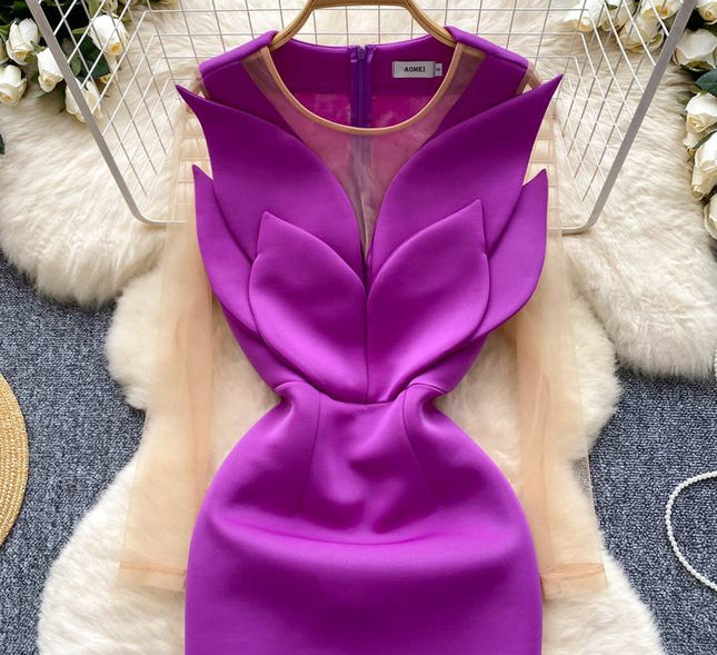 Women'S New Fashionable Elegant Splicing Dresses