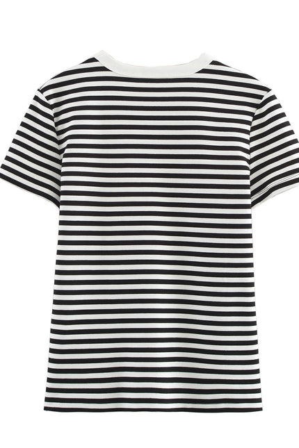 4 Colorway Crew Neck Short Sleeve Casual Fashion Summer t Shirt for Women