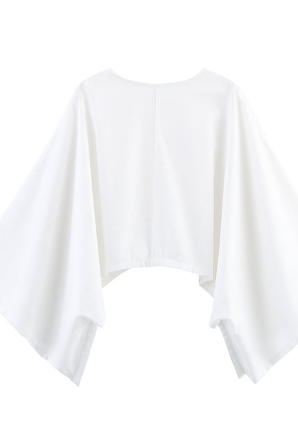 2 Colorway v Neck Long Sleeve Solid Color Casual Fashion Tops Blouse for Women