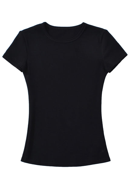 4 Colorway Crew Neck Solid Color Short Sleeve Casual Fashion Summer t Shirt for Women