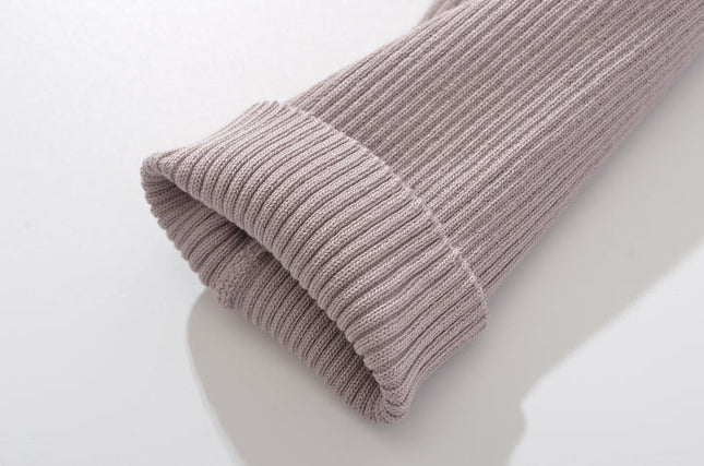 4 Colorway Slash Neck Long Sleeve Solid Color Knitted Casual Fashion Women One Piece Jumpsuit