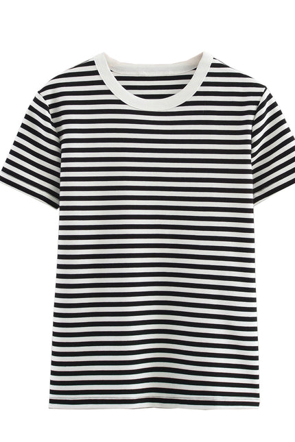 4 Colorway Crew Neck Short Sleeve Casual Fashion Summer t Shirt for Women