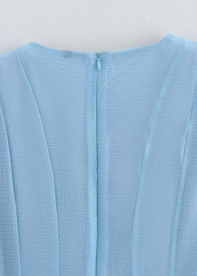 3 Colorway Crew Neck Long Sleeve Solid Color Hot Sale Casual Fashion Mini Dress for Women