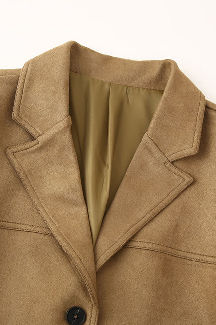 2 Colorway Single Breasted Long Sleeve Solid Color Notched Collar Casual Fashion blazer Jacket for Women