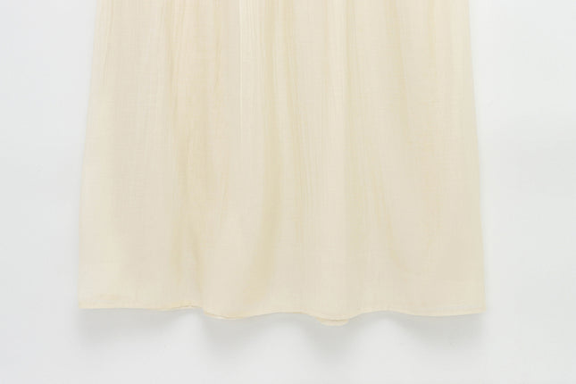 Strapless White Beige Color Patchwork Design Causal Fashion Long Summer Dress for Women