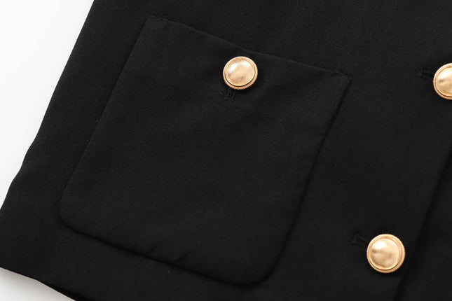 3 Colorway ekip boyun tek göğüslü uzun kollu düz renk rahat moda ceket kadınlar için