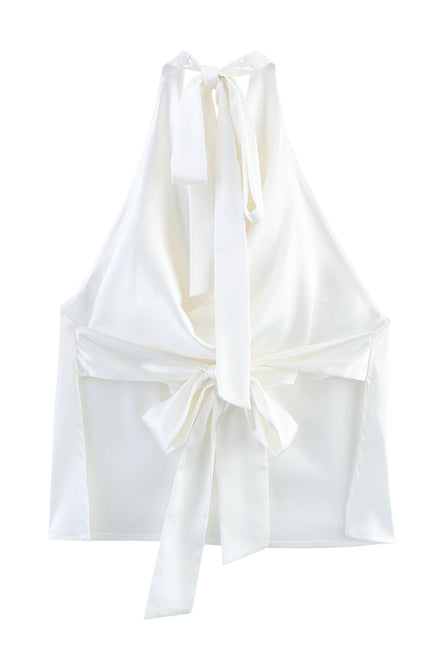 2 Colorway Back Hollow Out Solid Color Hot Sale Casual Fashion Halter tank Top for Women