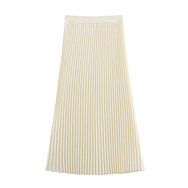 Notched Collar Single Breasted Vest Waistcoat Beige Color Long Skirt Casual Fashion Women 2 Piece Set