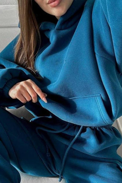 PASUXI Custom Ladies Spring Clothing New Fashion High Quality Sports Casual Pullover Hoodie Running Pants Sets