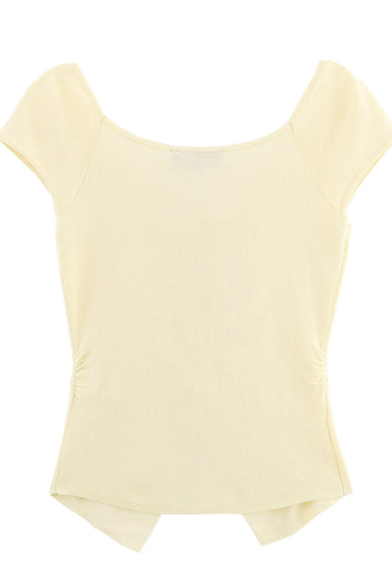 Buttons up Yellow Color Pleated Sleeveless Casual Fashion Women's tank Tops