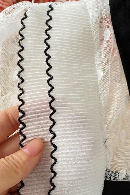 New Spring Mesh Stitching Package Hip Dresses Hot Sale High Quality Ladies Dresses