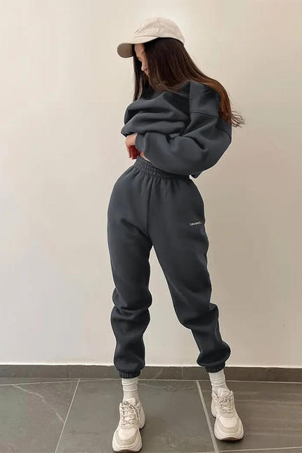 PASUXI 2025 Custom Two Piece Activewear Set Women Round Neck Sports Tracksuit for Women Casual Activewear Gym Clothes