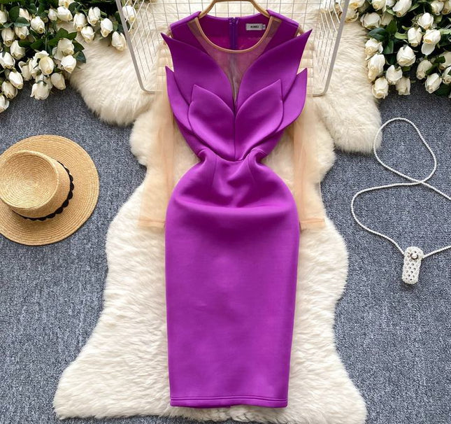 Women'S New Fashionable Elegant Splicing Dresses