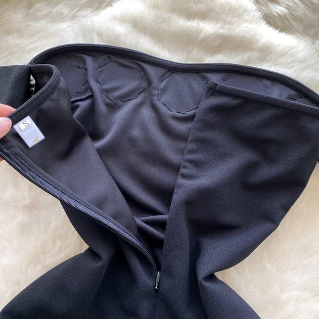 2025 New Off-shoulder Split Dress Slim Fit With Diamond Waist For Parties