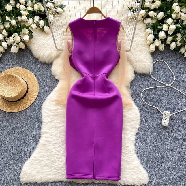 Women'S New Fashionable Elegant Splicing Dresses