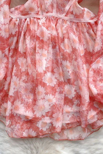 Mini Flower Dress Women Casual Good Price Natural Casual Dress