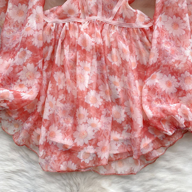 Mini Flower Dress Women Casual Good Price Natural Casual Dress