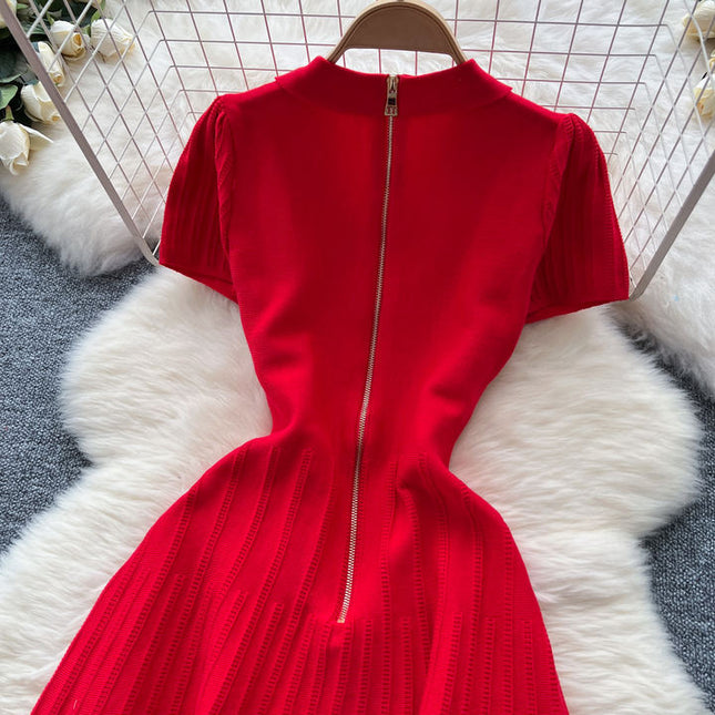 Short Sleeve Fashion Women Elegant Party Dinner Summer Casual Dresses