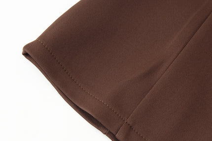 Brown Color Slash Neck Sleeveless Casual Fashion Women's tank Top