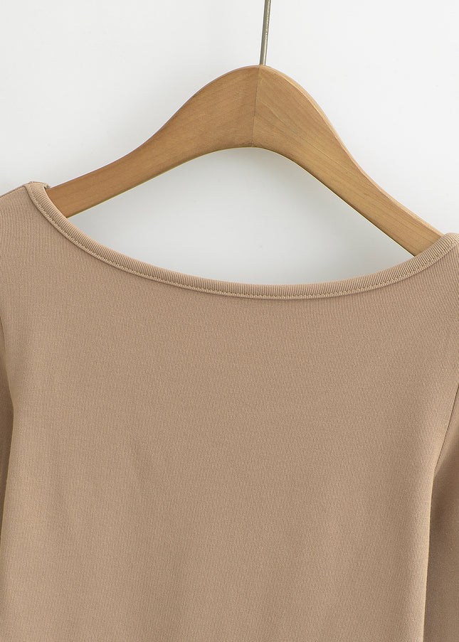 6 Colorway Crew Neck Solid Color Long Sleeve Casual Fashion Women t Shirt