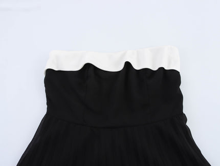 Strapless Black White Color Hot Sale Casual Fashion Long Dress for Women