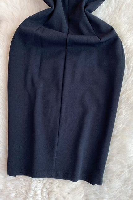 Summer Slit Casual Midi for Women Sleeveless Vestidos Black Dress
