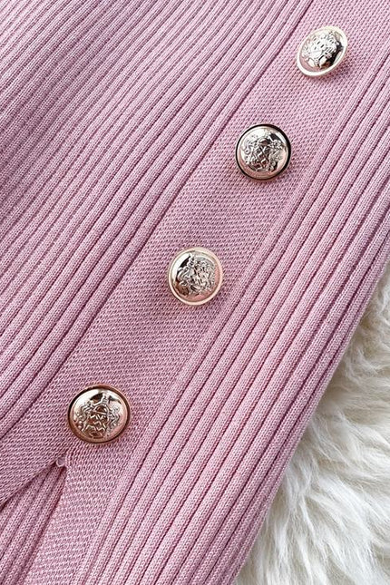 Summer New Arrives High Waist Tight Knit Dress Elegant Knit Sweater Dress
