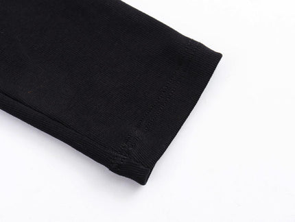 3 Colorway Asymmetrical Collar Solid Color Long Sleeve Pleated Casual Fashion Women t Shirt