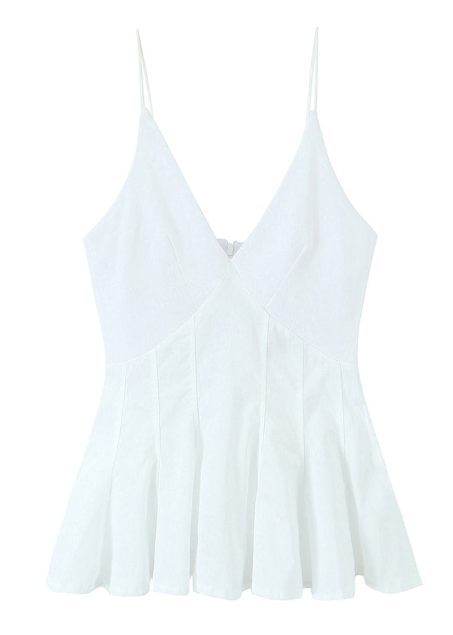 3 Colorway Solid Color Spaghetti Strap Zipper Fly Casual Fashion Women's tank Tops