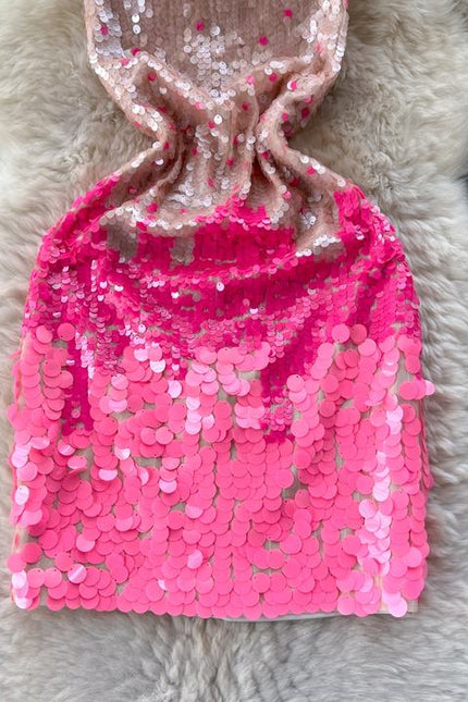 Summer Sleeveless Casual Dress Women High Waist Sequined Spaghetti Slip Dress Ladies Dresses Clothes Women Wholesale