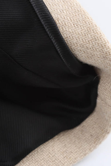 5 Colorway standı yaka düz renk kruvaze uzun kollu rahat moda kış ceket kadınlar için