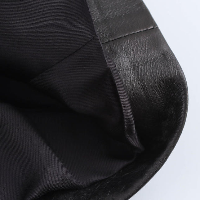 Single Button Black Color Notched Collar Long Sleeve Casual Fashion PU Leather blazer Jacket for Women