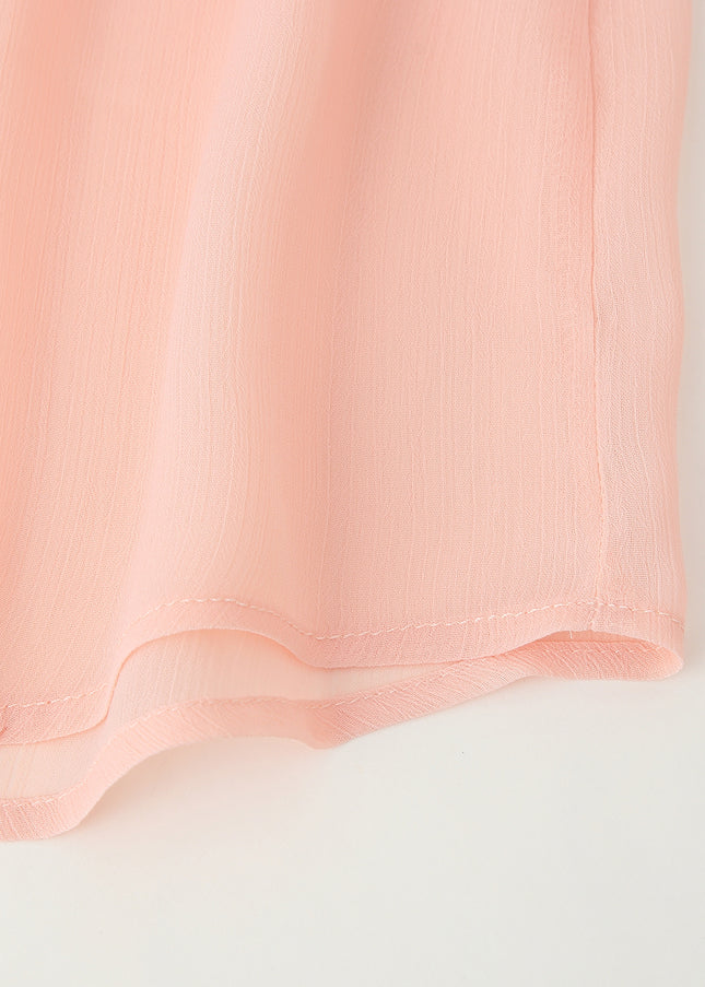 Turn Down Collar pink Color Long Sleeve Buttons up Casual Fashion Tops Blouse for Women