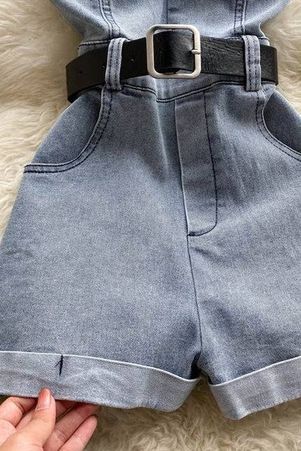 Breasted Work Women's New High Waisted Shorts Casual Jumpsuits Jumpsuits