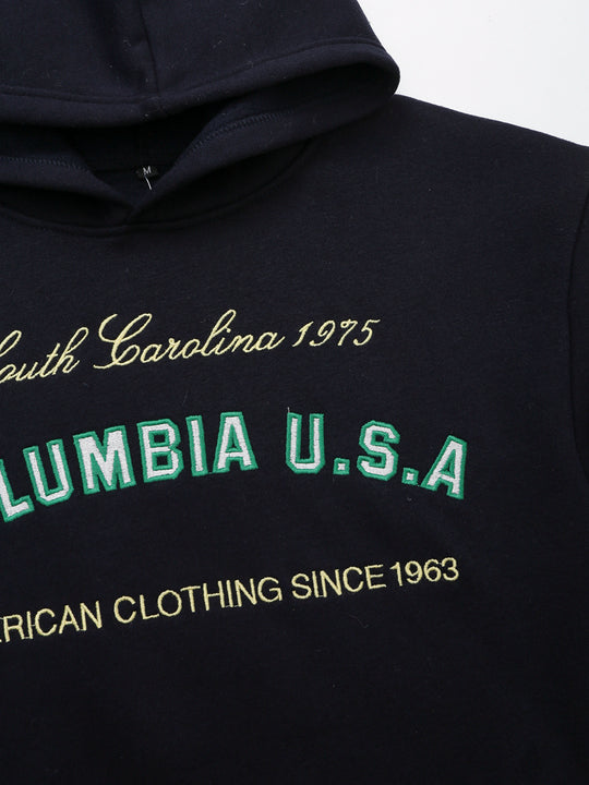 Letter Print Solid Color Long Sleeve Casual Fashion Women Sweatshirt Hoodie