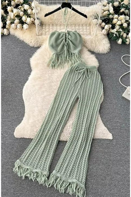 Seaside Vacation Set Women's Summer Knit Set