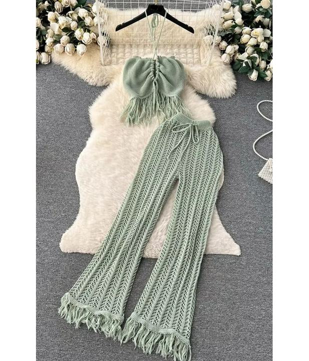 Seaside Vacation Set Women's Summer Knit Set