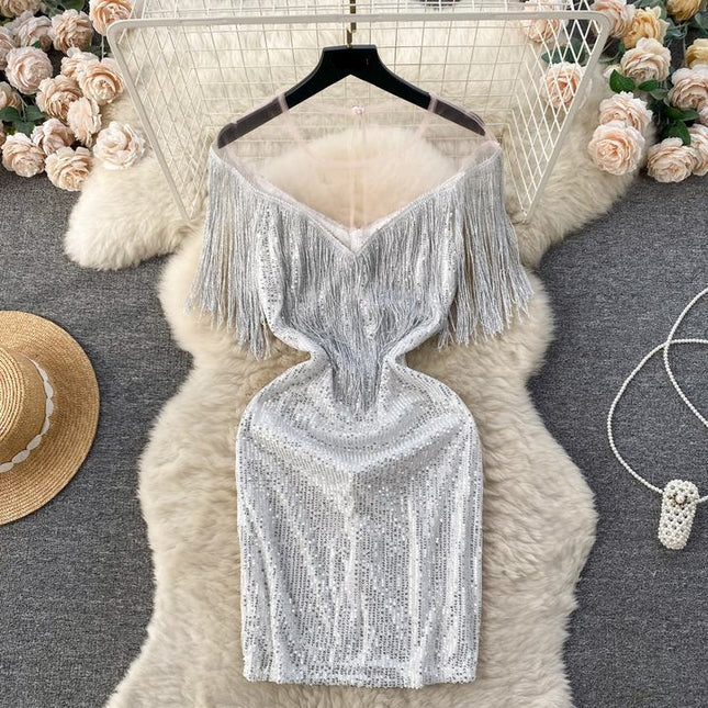 New Hot -selling Female Sexy Bodybuilding Hip Flow Su Seebone Women Party Dresses