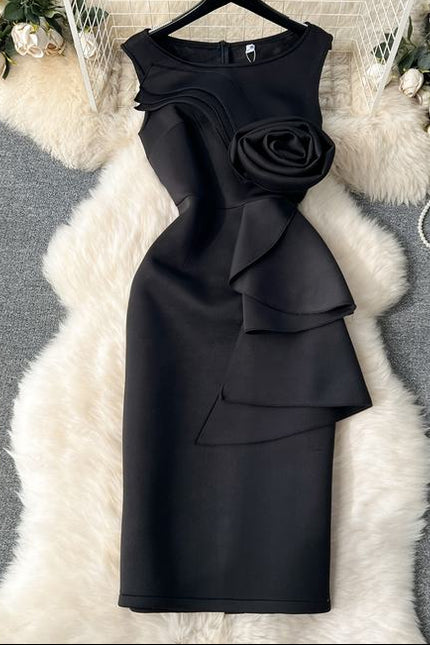 Plus Size High Quality Casual Slit Slim Hip Midi Dress Women Sleeveless Empire Vestidos Clothes Women