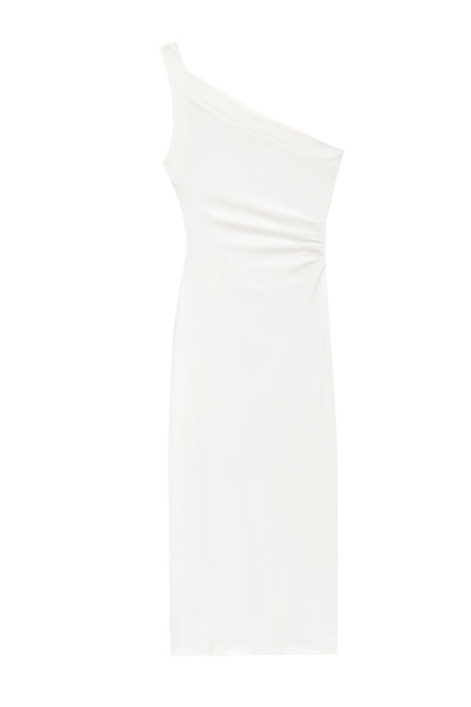 3 Colorway Asymmetrical Design Solid Color Sleeveless Casual Fashion Summer Long Dress for Women