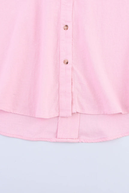 5 Colorway Buttons up Turn Down Collar Long Sleeve Casual Fashion Tops Blouse for Women