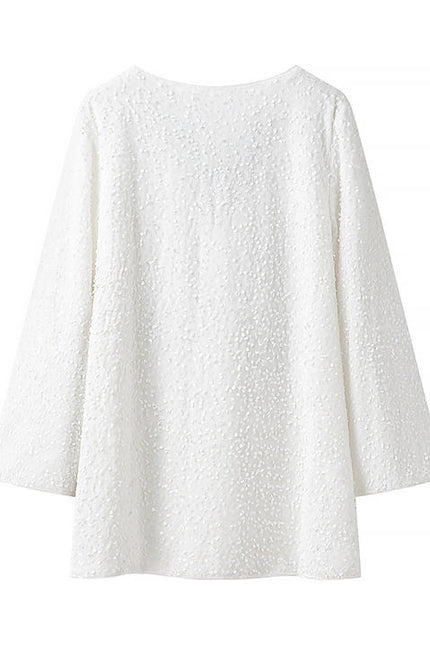 3 Colorway Crew Neck Long Sleeve Sequin Solid Color Casual Fashion Mini Dress for Ladies