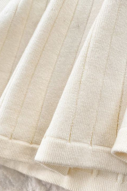 Women's New Fall Winter High-Grade Chic Waist Slimming Lapel Sweater Knitted Dress